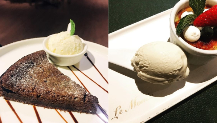 Le Monde 的甜品亦沒有讓人失望，餐廳的甜品及烘焙顧問亦是畢業於法國巴黎藍帶廚藝及糕點學院，可以讓大家品嚐到最地道的甜品享受。